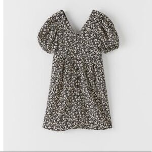 ZARA Contrasting Floral Dress